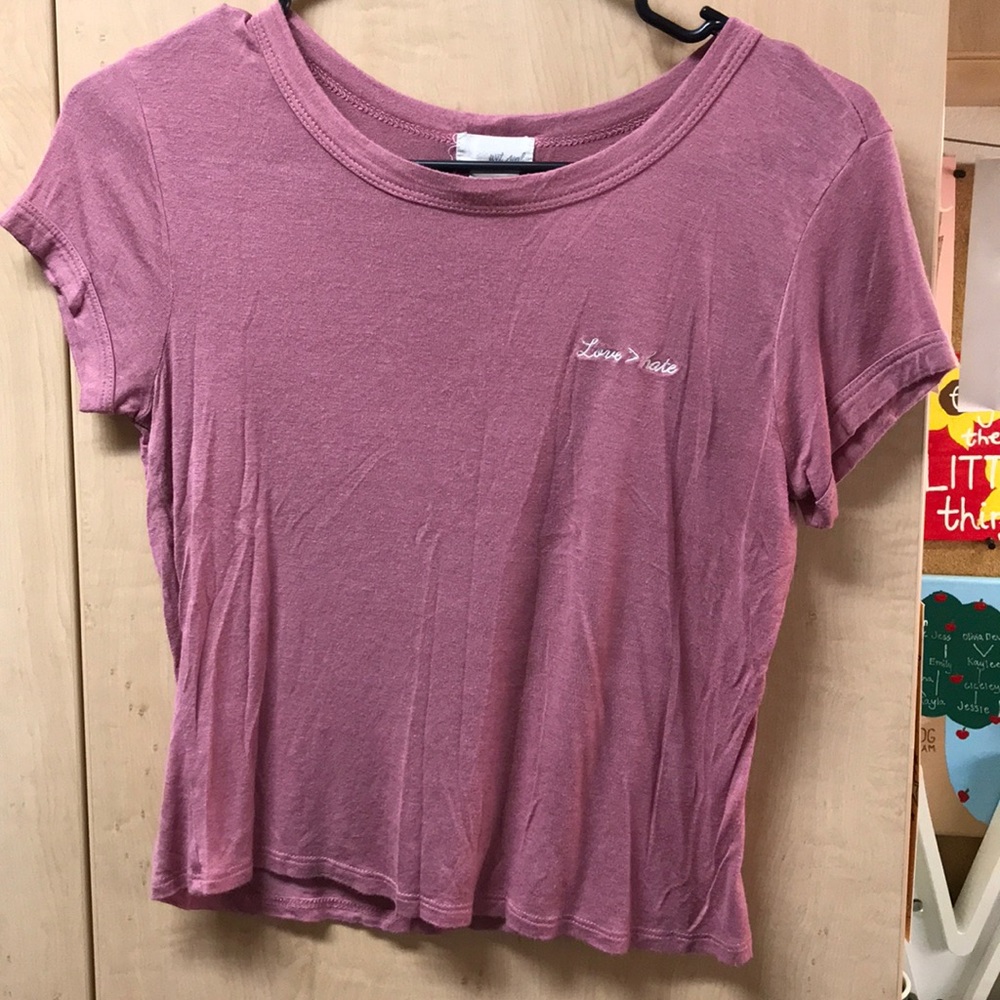 Pink crop top